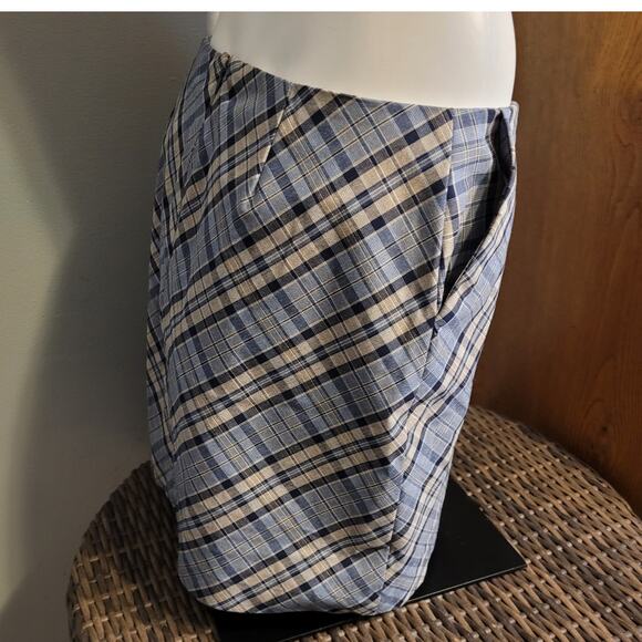 NWT Old Navy Plaid Mini Skirt Size 10 Side Pockets Preppy Academia Italy Fabric - Picture 9 of 15
